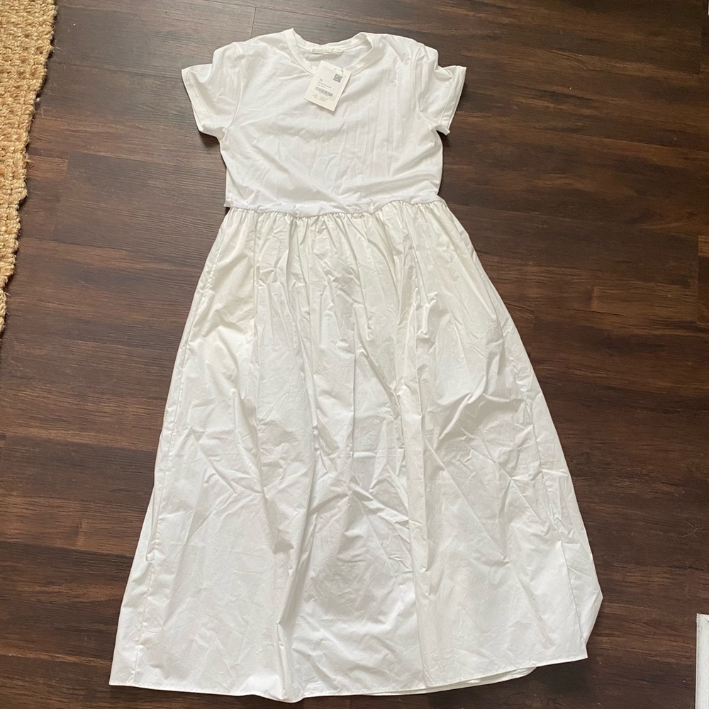 OAK + FORT T Shirt Maxi Dress - Ivory